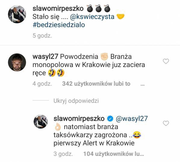 TAK Peszko odpowiada na komentarz Wasyla! :D